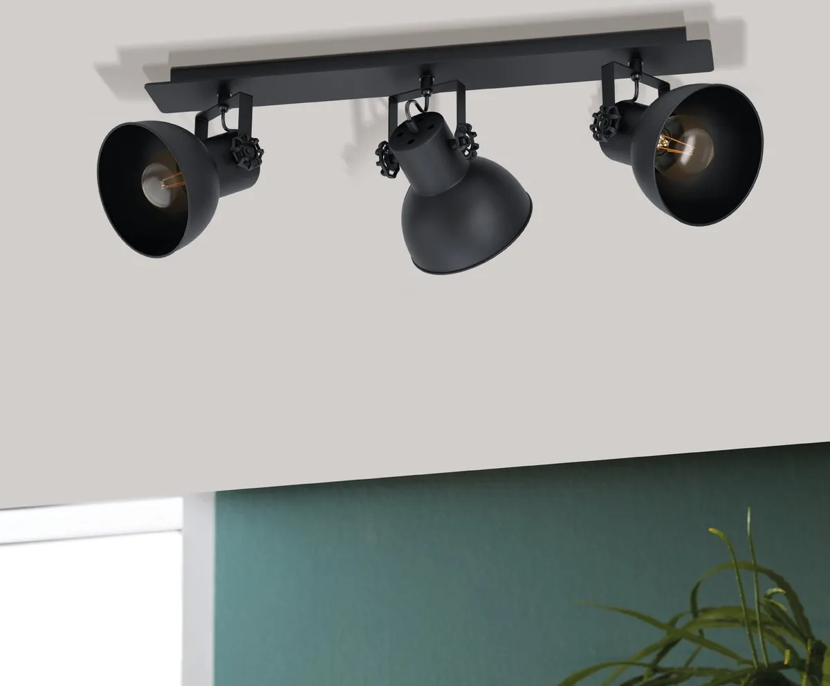 Eglo Barnstaple 1 Spot - 3 Lichtpunten - 75cm - Zwart