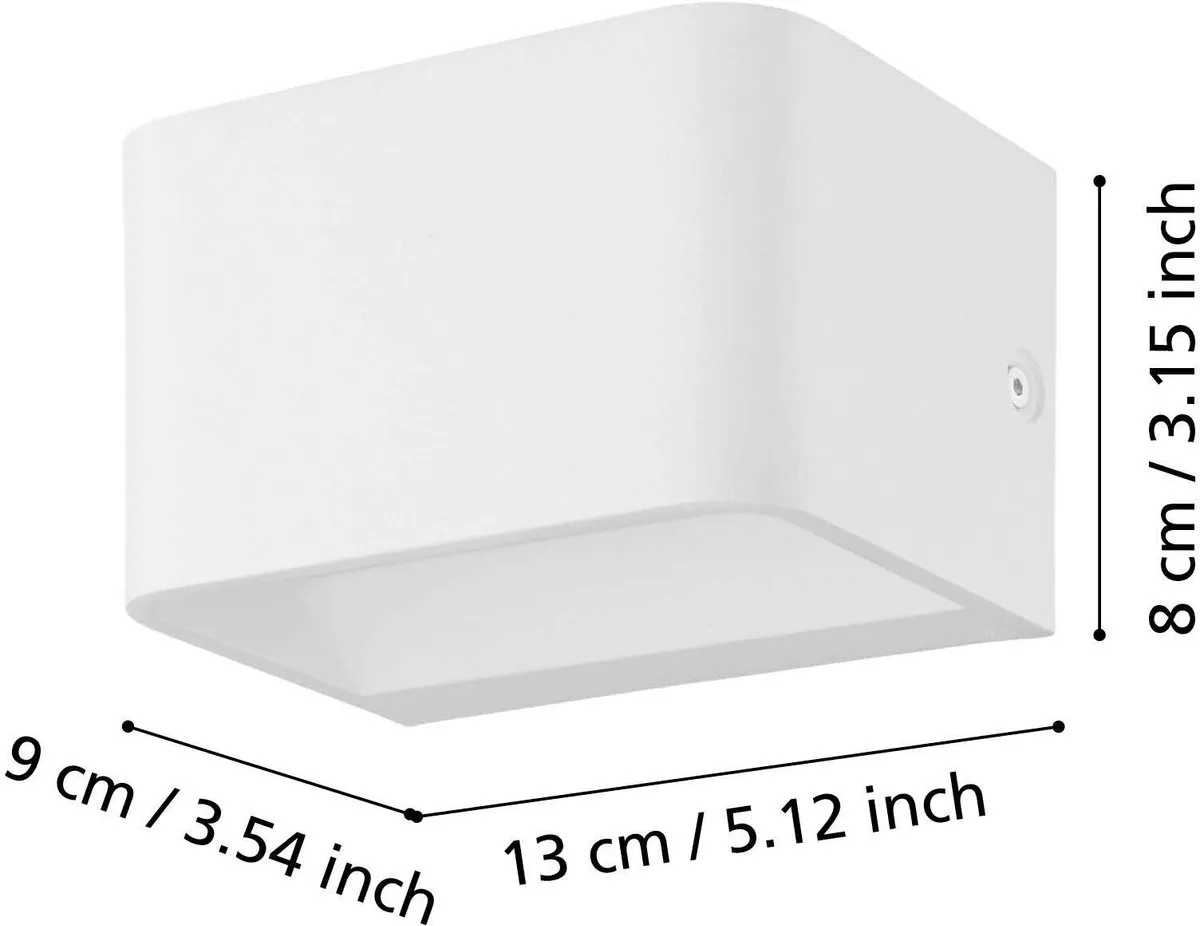Eglo Sania 4 Wandlamp LED 13cm - Wit