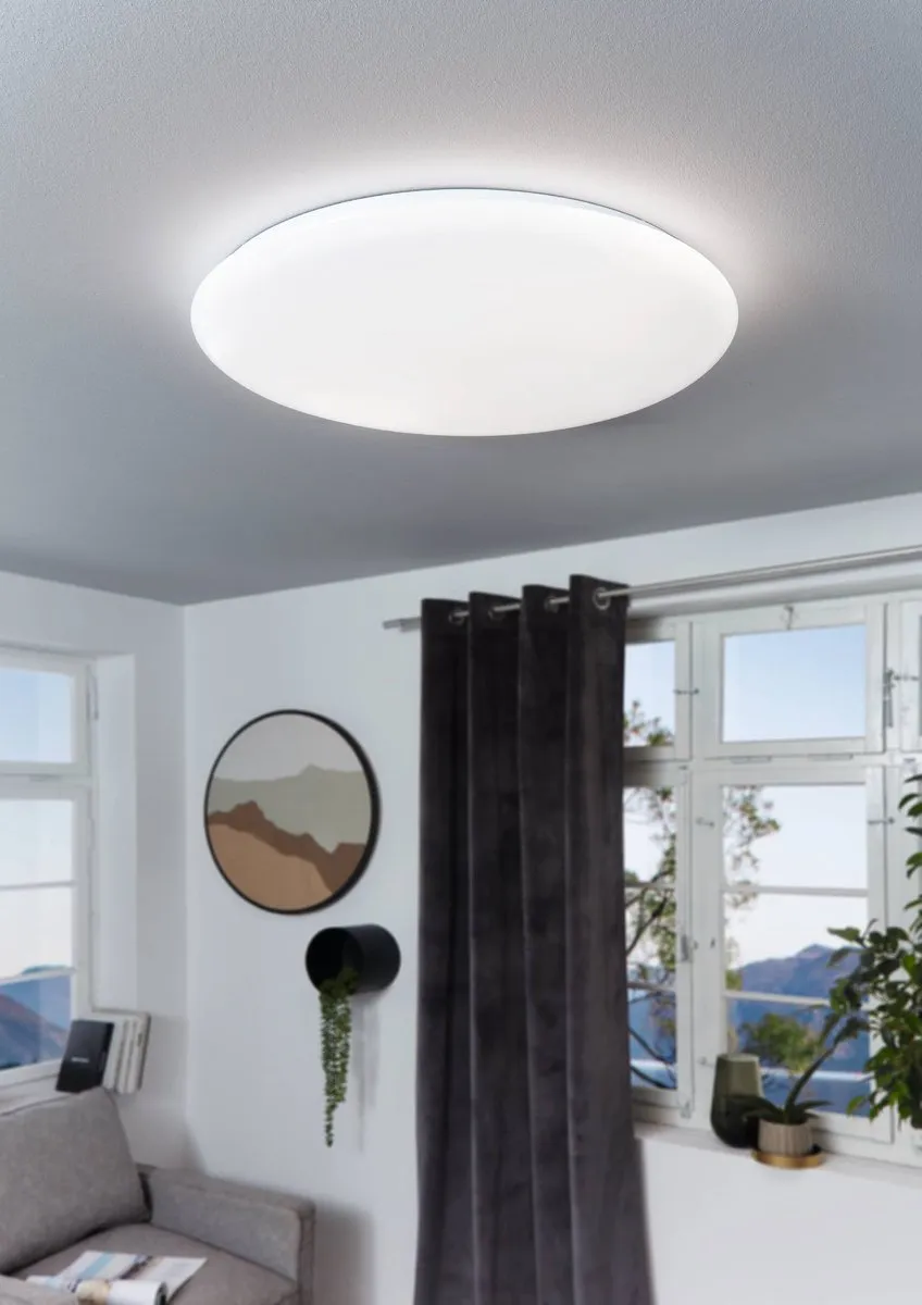 Eglo Giron Plafondlamp LED Ø76cm Wit - Dimbaar
