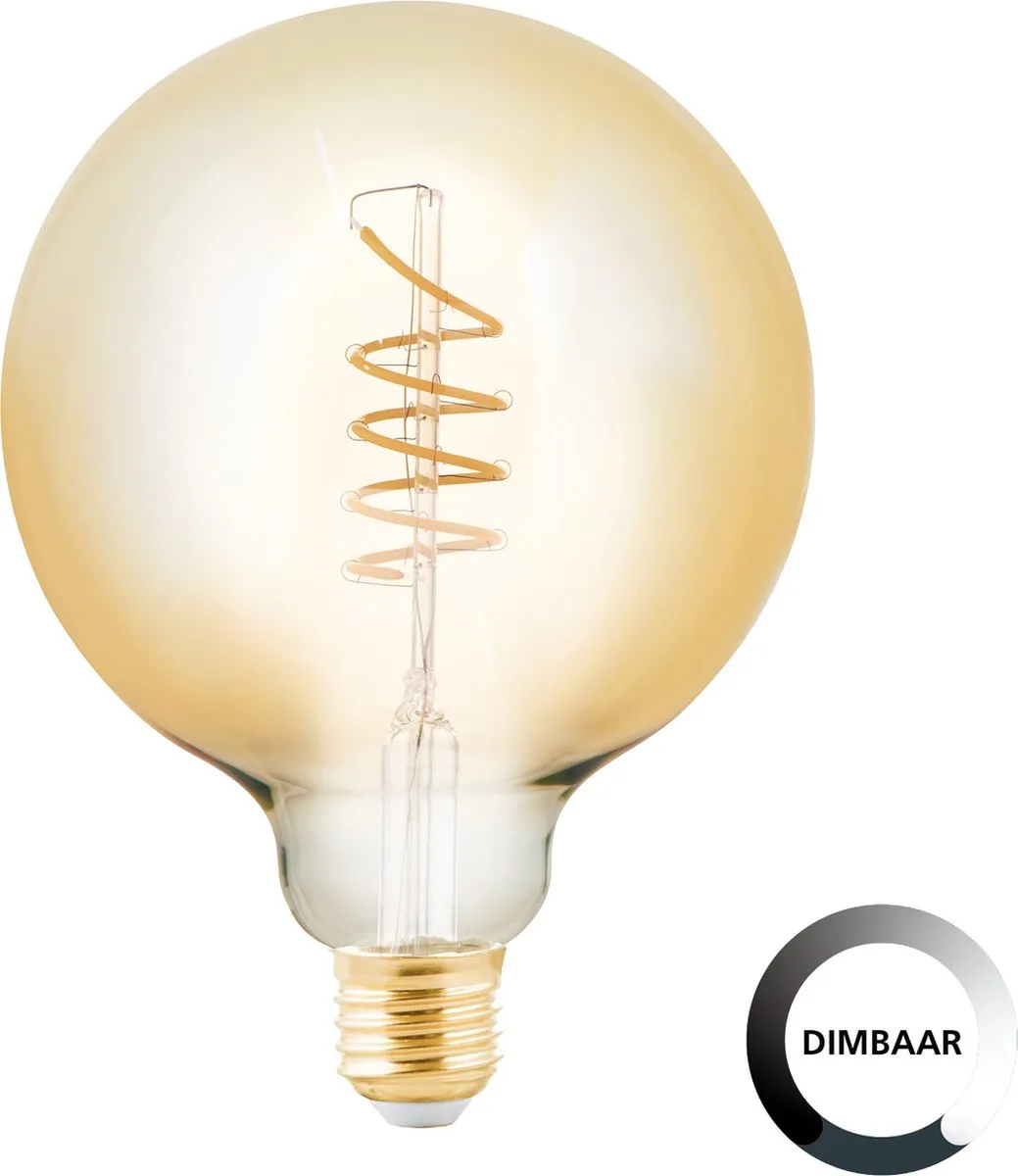 Eglo LED Lamp E27 G95 Amber 2000K - 4W - Ø9,5cm