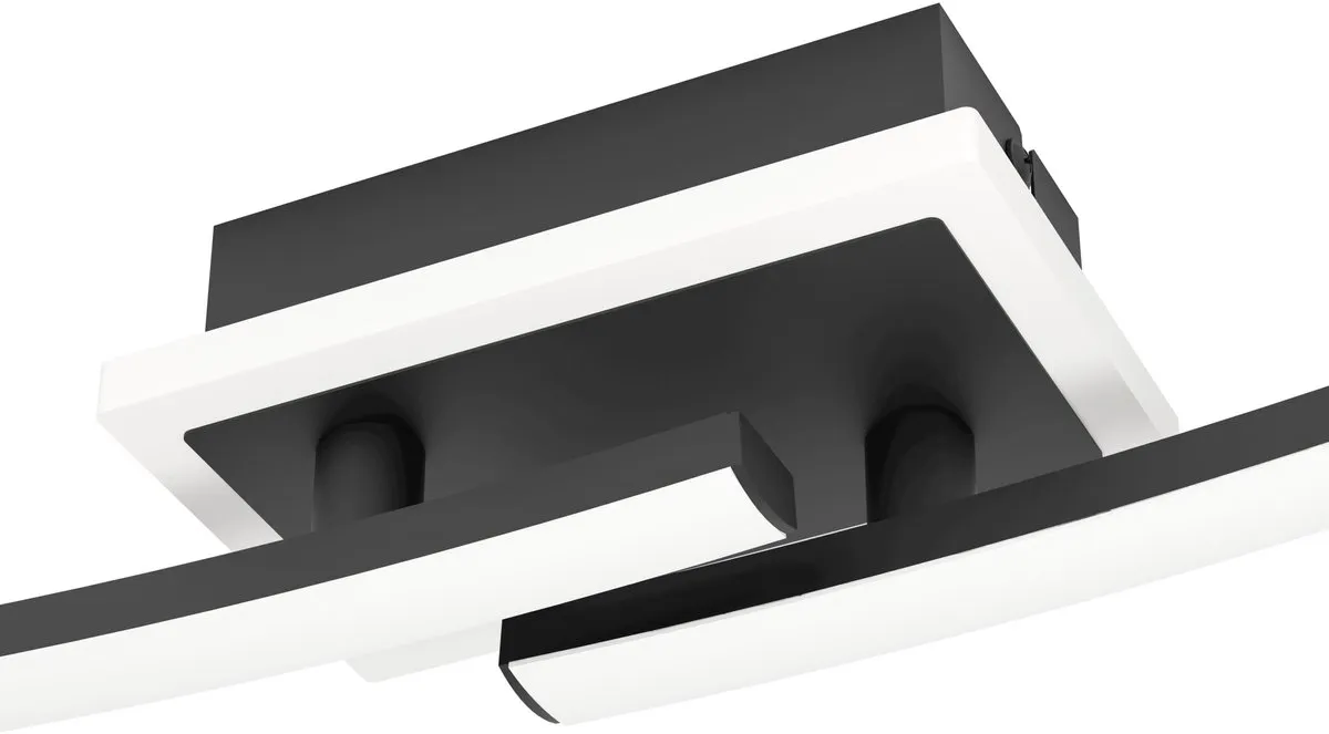 Eglo Lungolago Plafondlamp LED 75cm - Zwart/Wit