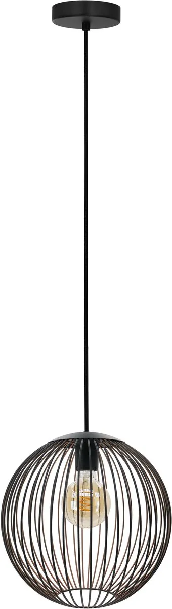 Eglo Almanzora Hanglamp E27 - Ø32cm - Zwart/Koper