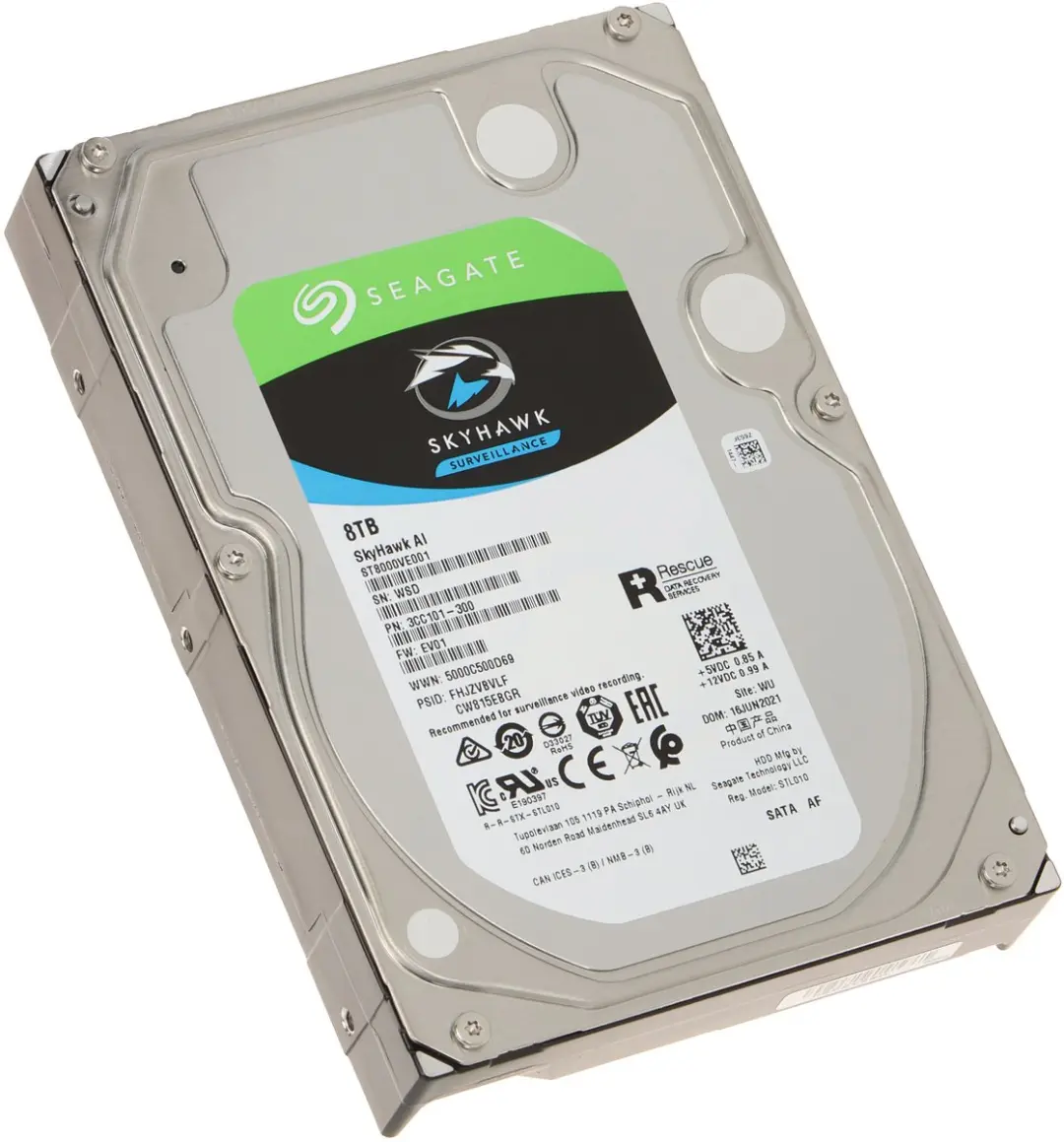 Seagate SkyHawk AI ST8000VE001 Harde Schijf 8TB