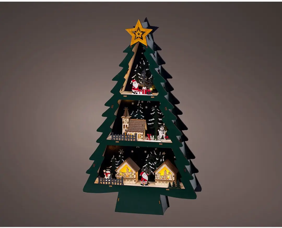 Lumineo Kerstbal 33x9x55cm - afbeelding 2 van 2