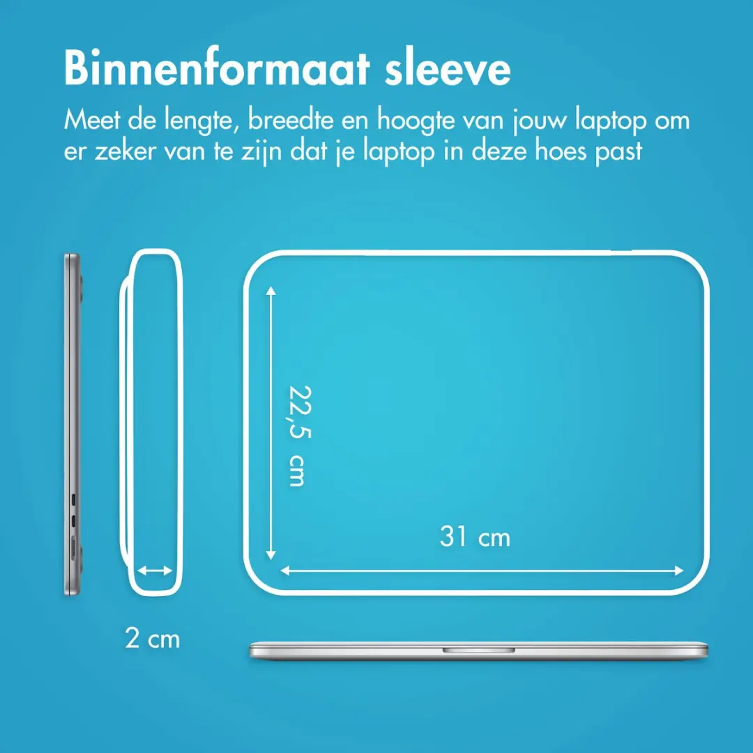 Imoshion Laptophoes 13 inch - 2 Vakken - Zwart