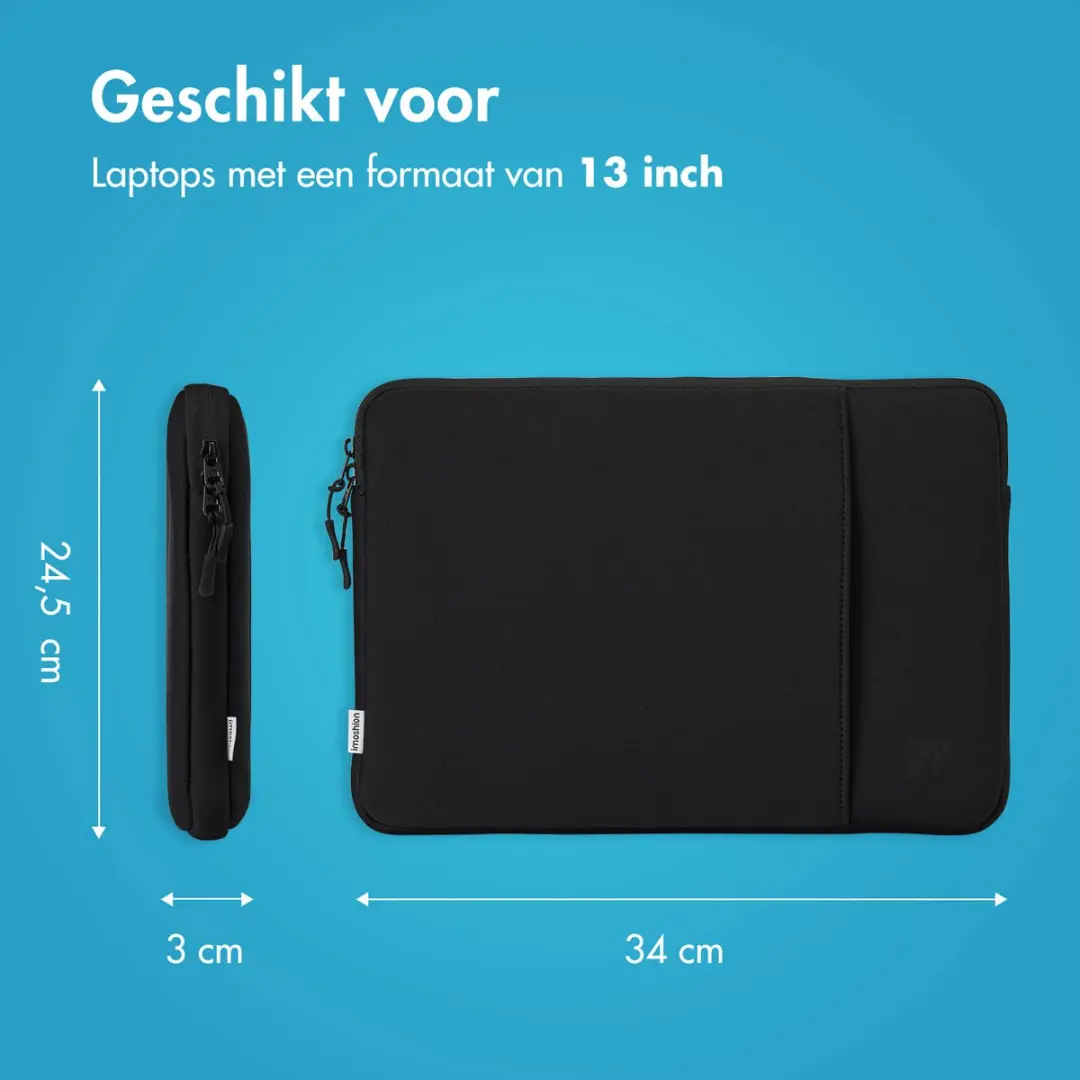 Imoshion Laptophoes 13 inch - 2 Vakken - Zwart