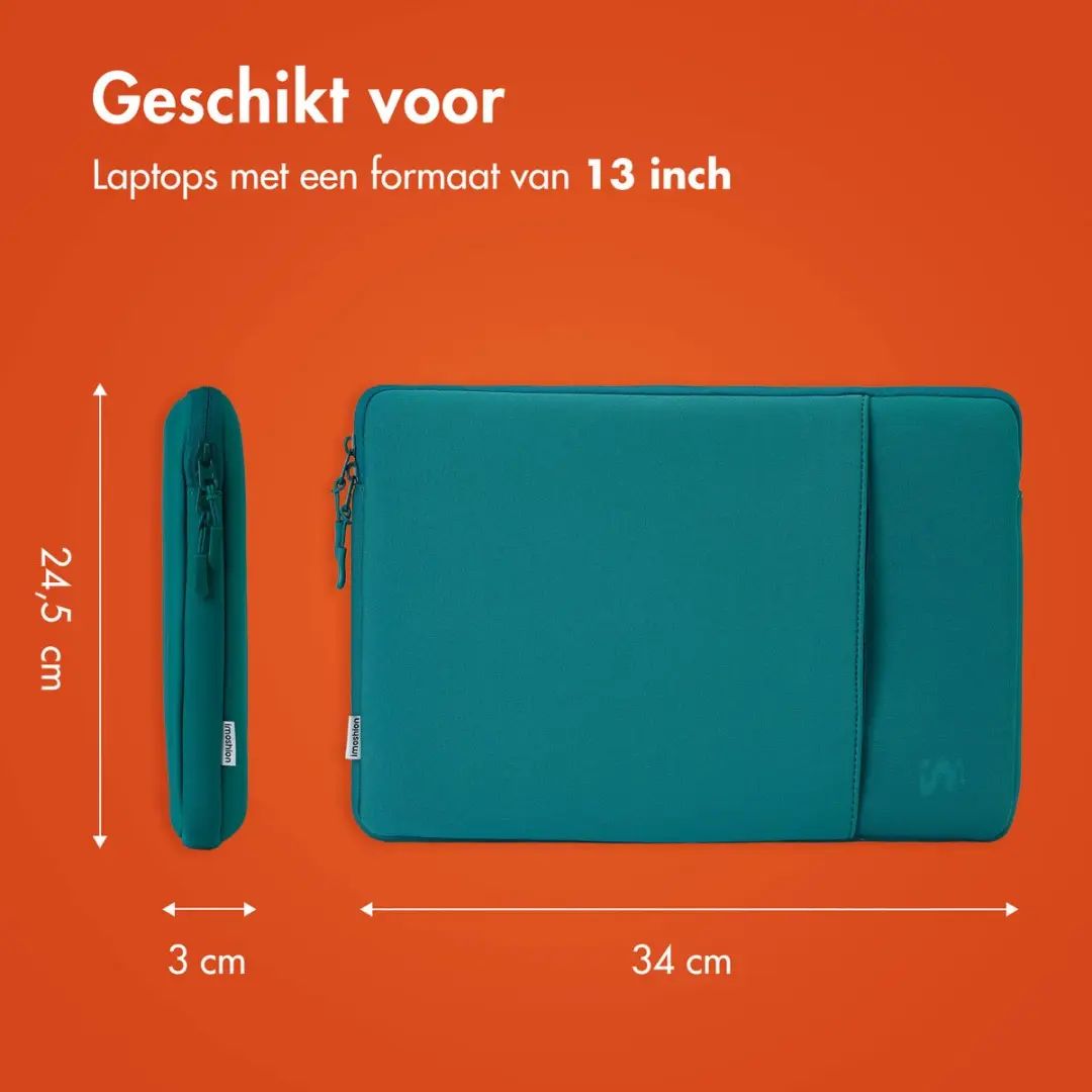 Imoshion Laptophoes 13 inch - 2 Vakken Petrol Green