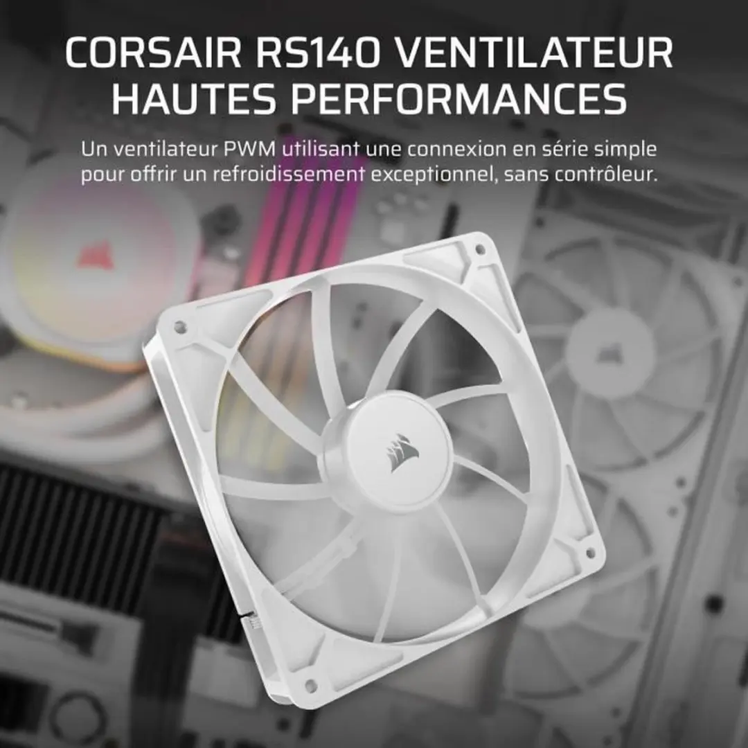 Corsair RS140 PWM 140mm Ventilator - Wit