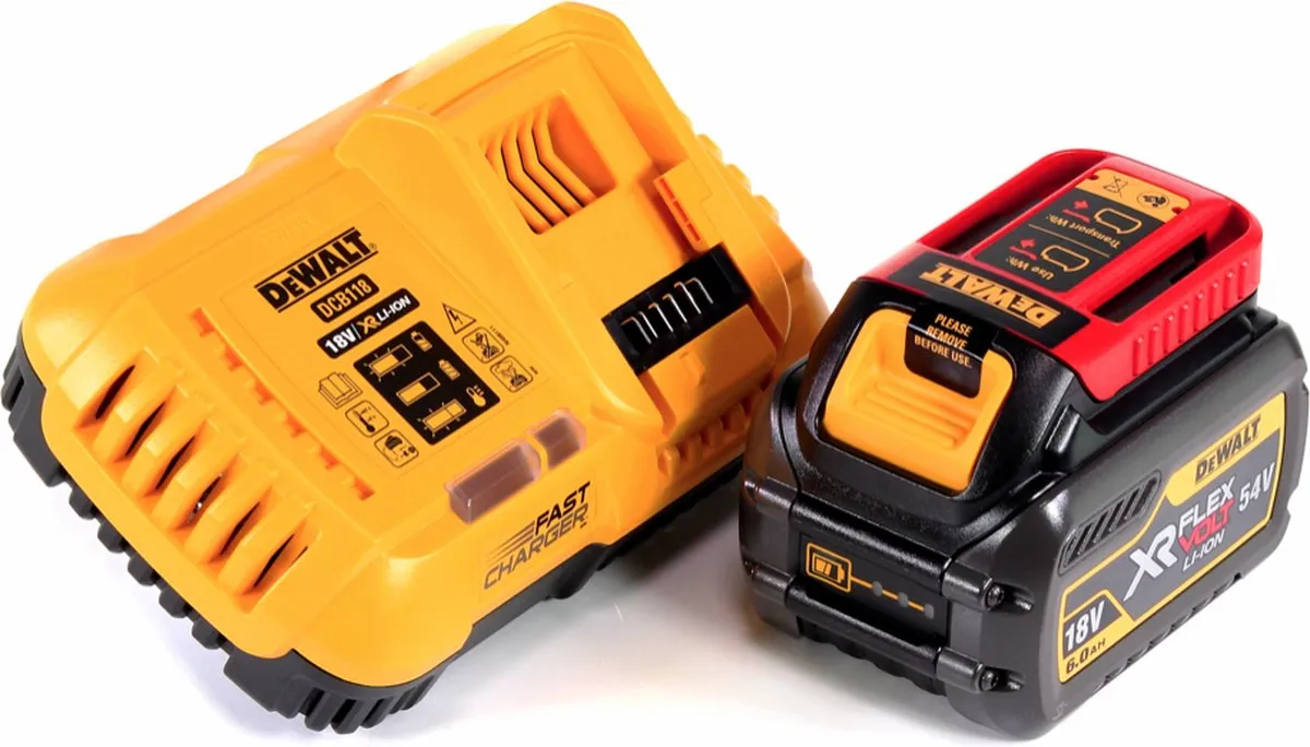 DeWalt DCB118T1 XR FlexVolt Starterset - 6,0 Ah Accu - afbeelding 4 van 5