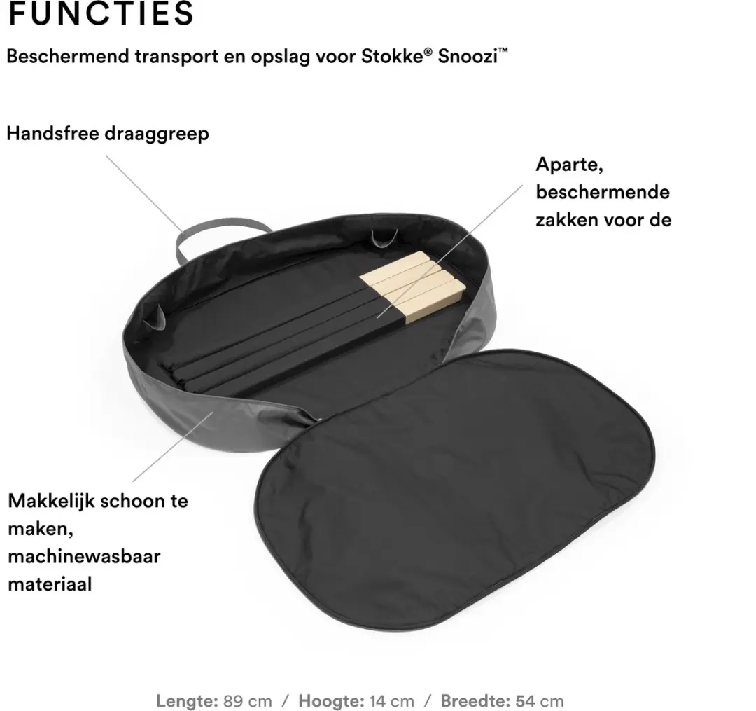 Stokke Snoozi-tas - Donkergrijs