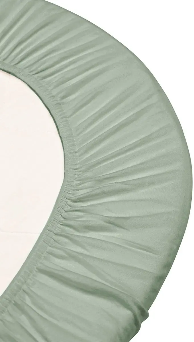 Leander Organic Hoeslaken Sage Green 60x120cm