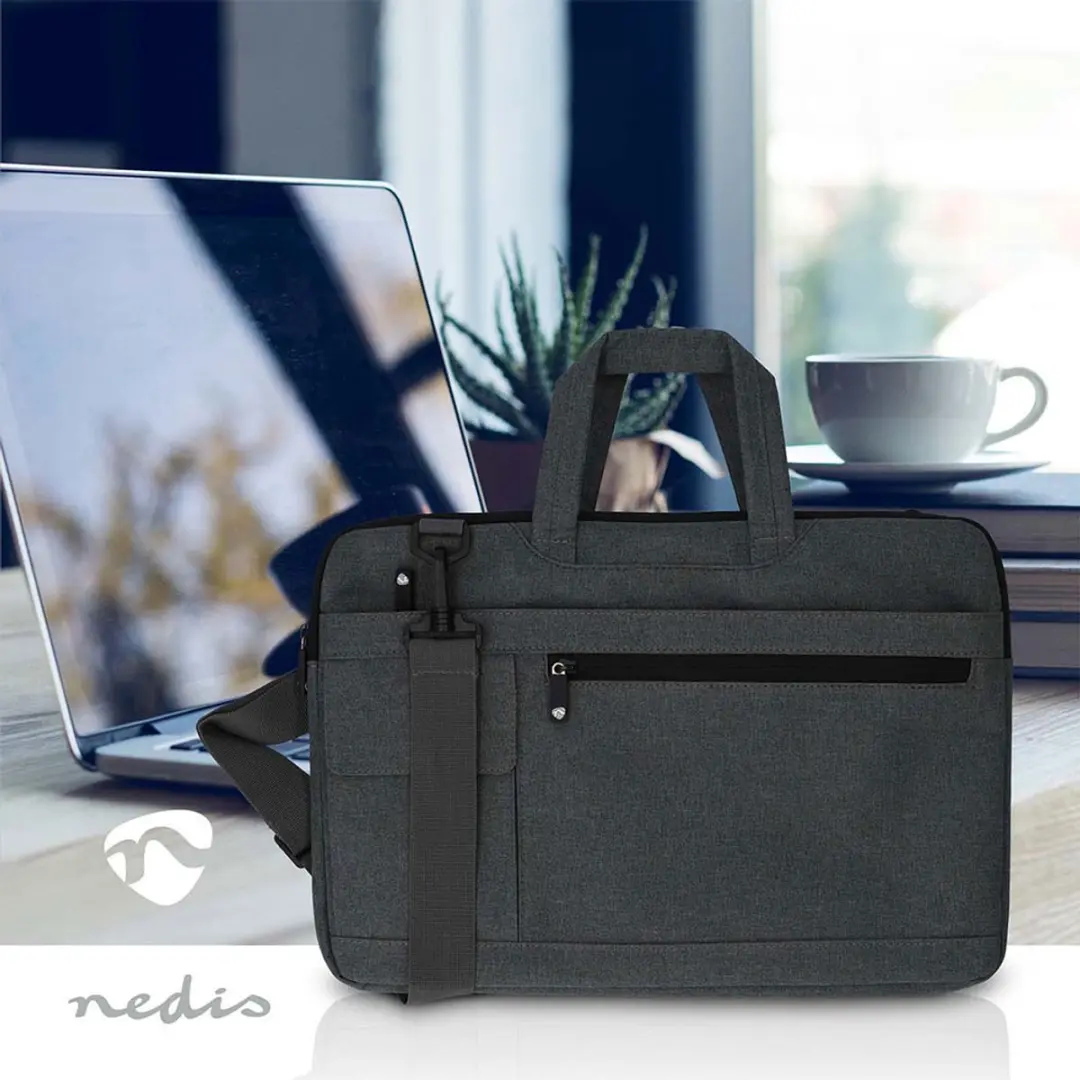 Nedis NBBG15150BK Notebooktas 15" - 8 Compartimenten - Antraciet