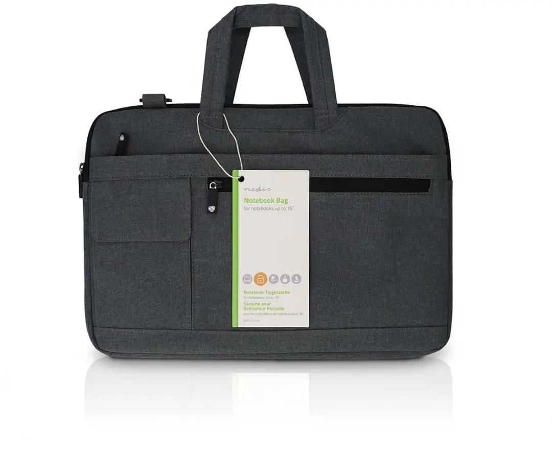 Nedis NBBG15150BK Notebooktas 15" - 8 Compartimenten - Antraciet