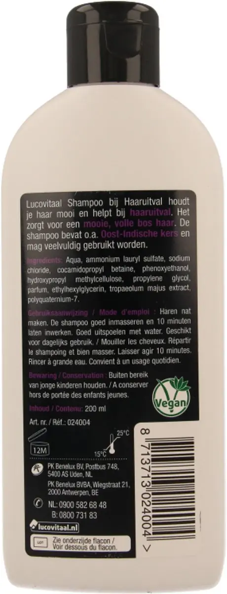 Lucovitaal Shampoo Haaruitval 200ml