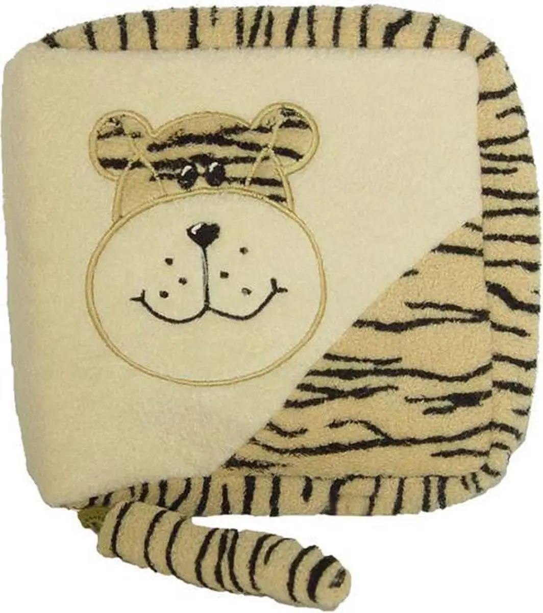 PIA Soft Toys Tijger CD-etui 17cm - Bruin/Beige/Zwart/Wit