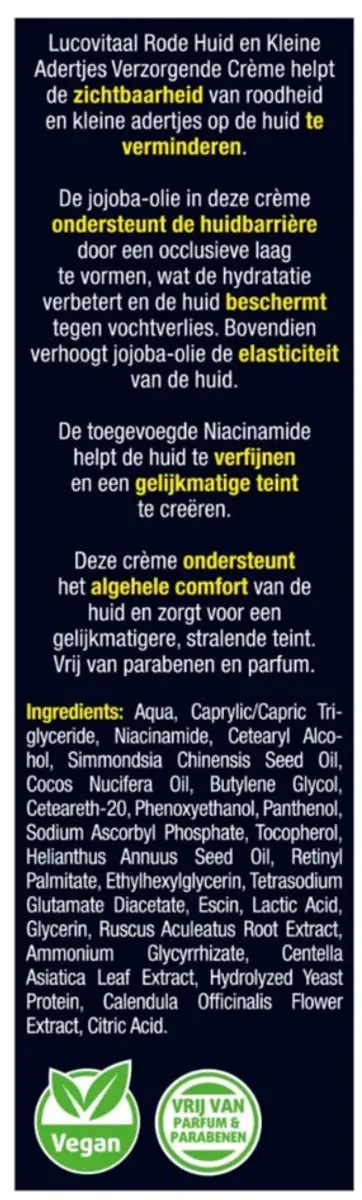 Lucovitaal Rode Huid & Kleine Adertjes Crème 30ml