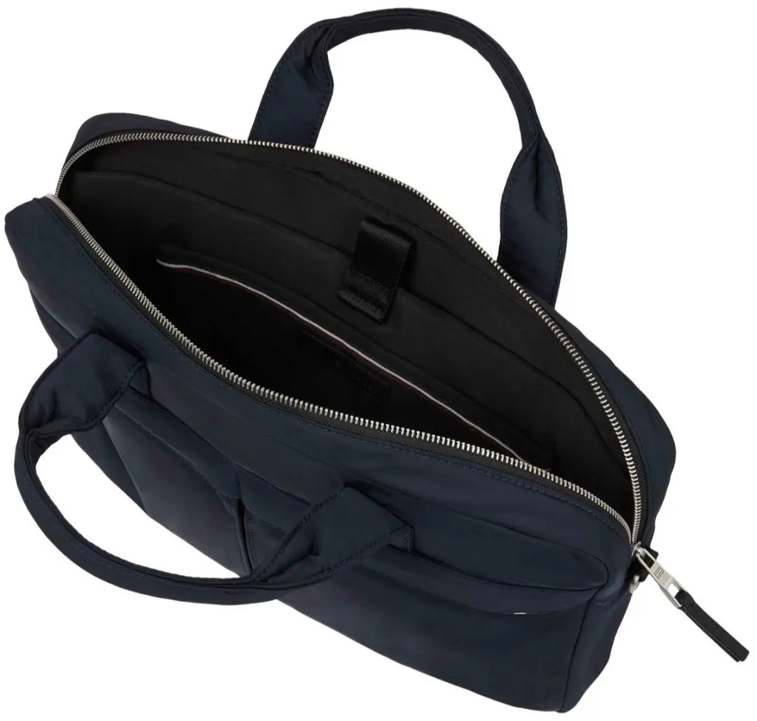 Tommy Hilfiger Signature AM0AM12215 Laptoptas - 17 inch - Blauw