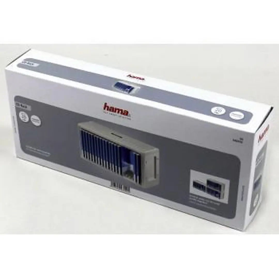 Hama CD-Rom Rek 25 Vakken - 20 Stuks Wit