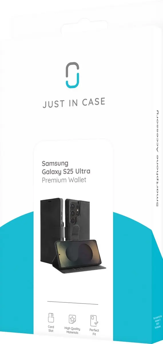 Just in Case 8504579 Hoesje Samsung Galaxy S25 Ultra - Zwart