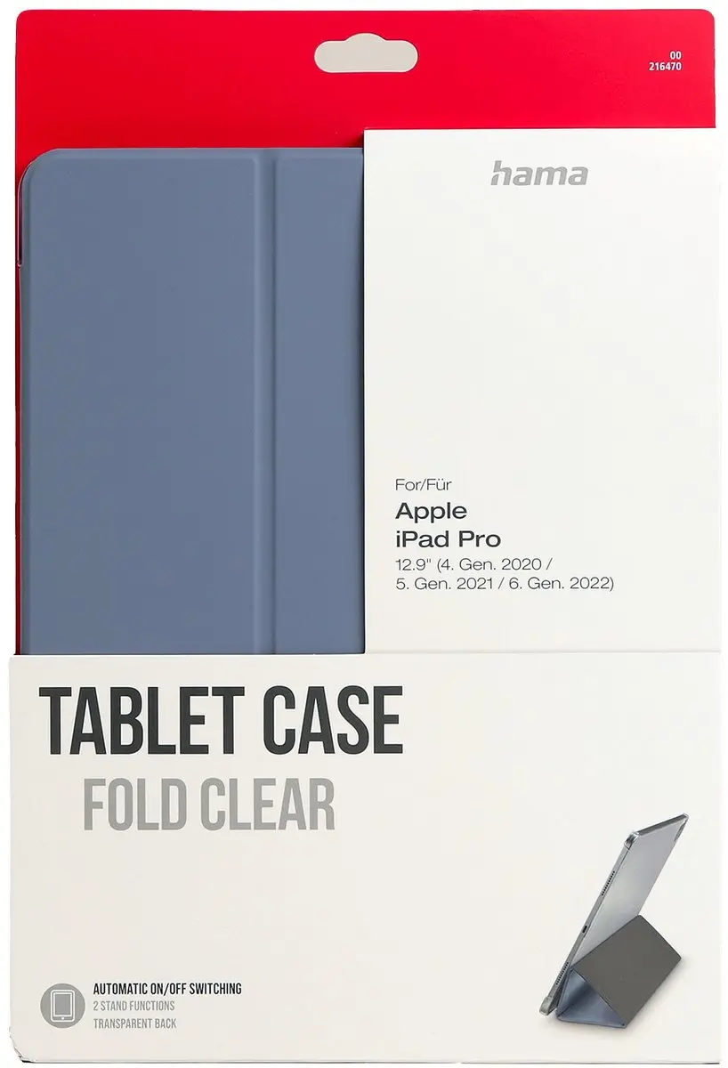 Hama Fold Clear Tablethoes - iPad Pro 12.9" (2020/2021) - Tan