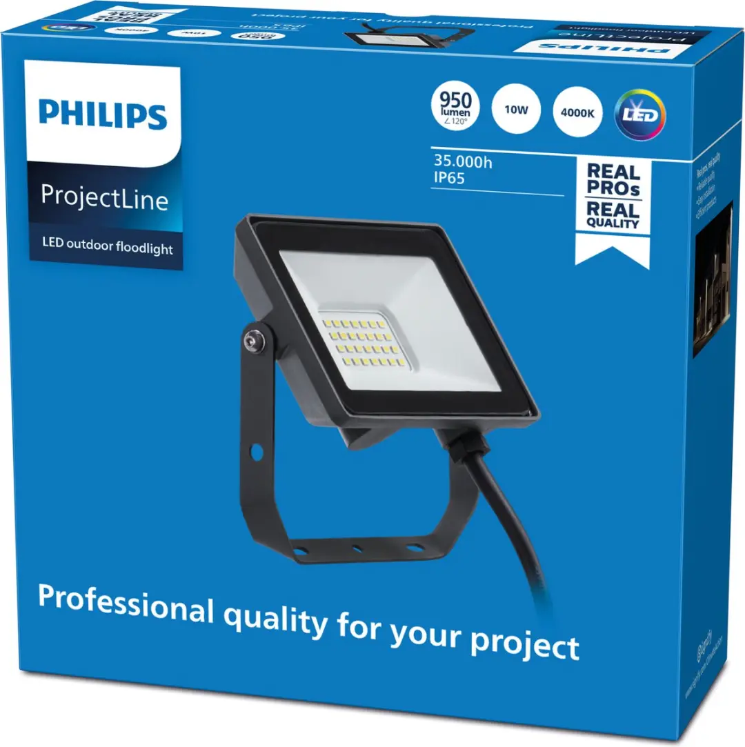 Philips ProjectLine Straler 10W Koel Wit 4000K - 8719514954496 - afbeelding 6 van 6