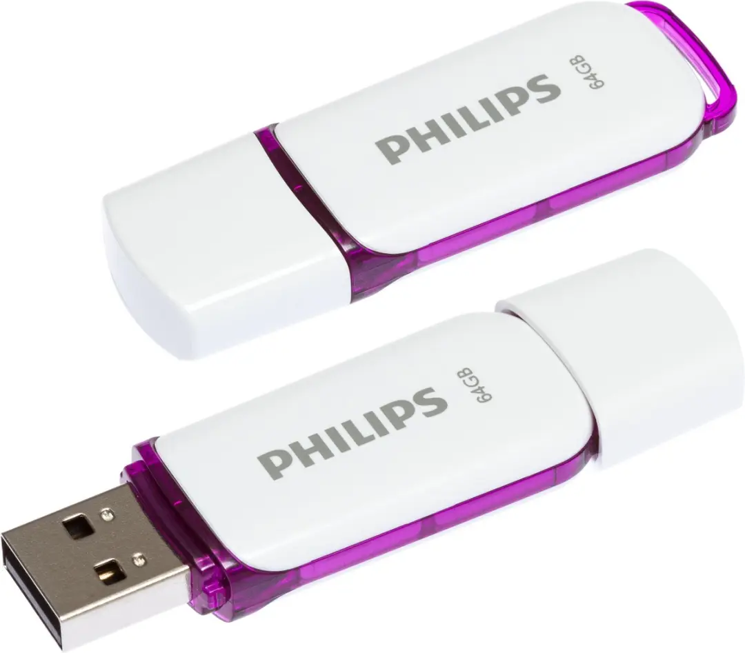 Philips USB Stick 64GB - 2 Stuks - Paars