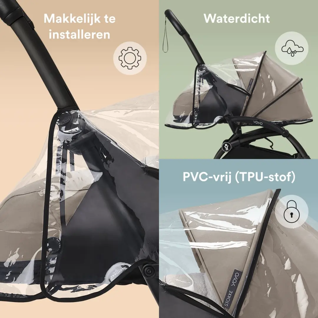 Stokke YOYO 0+ Regenhoes - Black