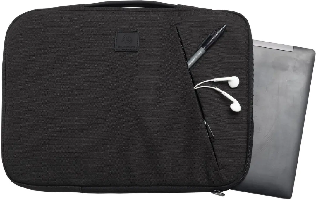 Exacompta Laptophoes 17121E 14" - Zwart - 2 Vakken