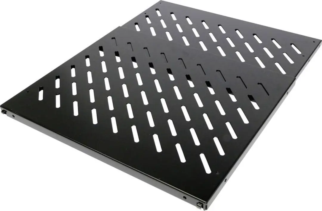 Rittal 5501.665 Apparaatlegbord 19 inch 1/2 HE - 600-900mm Zwart