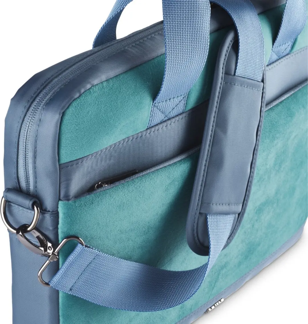 Hama Velvet Laptoptas 40-41cm - 3 Vakken - Petrol