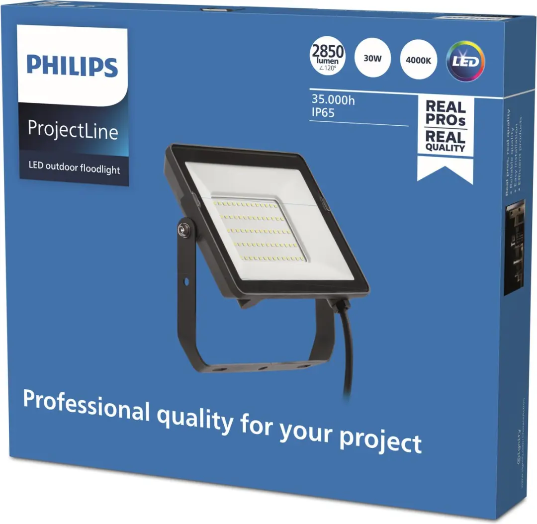 Philips ProjectLine Straler 30W Koel Wit 4000K - 8719514954526