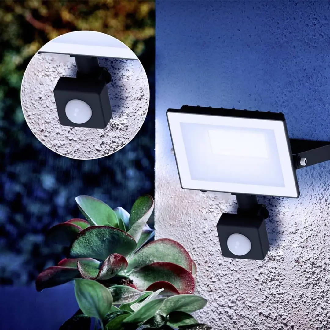 Philips Lois Floodlight 20W - Koel wit 5000K - Zwart