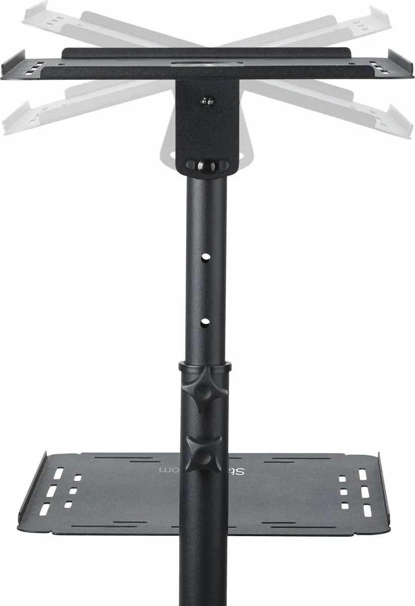 Startech Beamertafel ADJPROJCART Laptop Trolley - Zwart