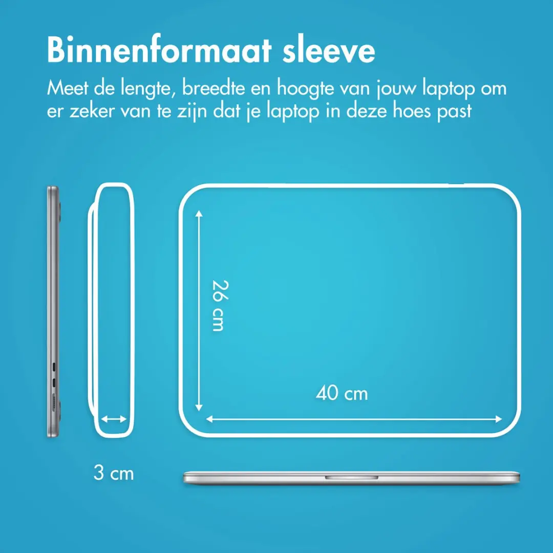 Imoshion Laptophoes 17 inch - 2 Vakken - Zwart
