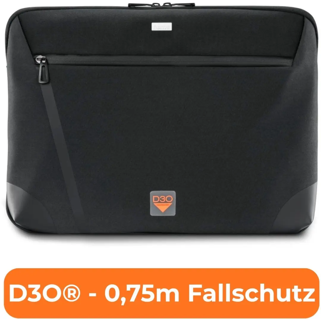 Hama Extreme Protect Laptopsleeve 13,3-14,4" - D3O - Zwart