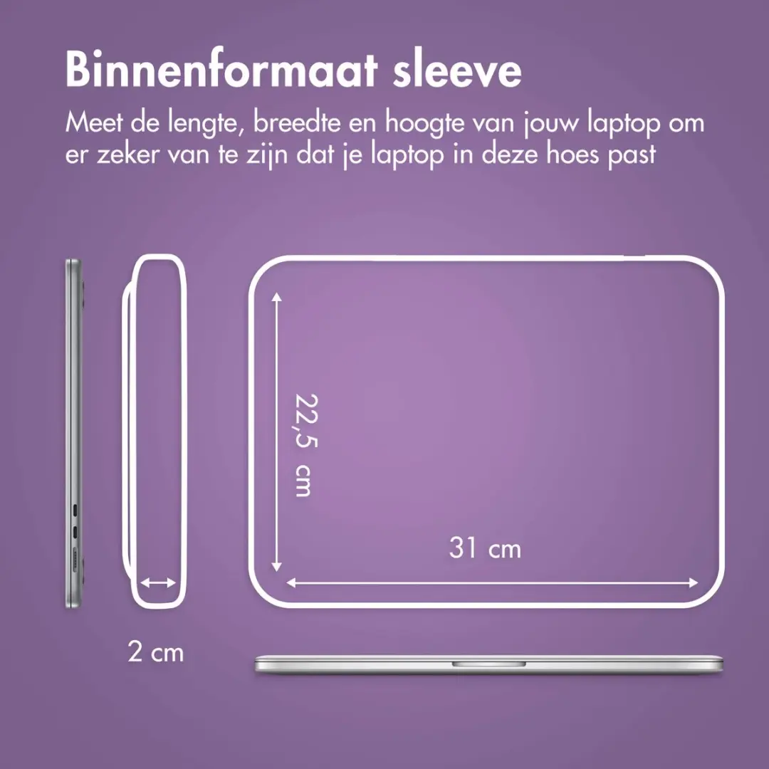 Imoshion Laptophoes 13 inch - 2 Vakken Sandstone