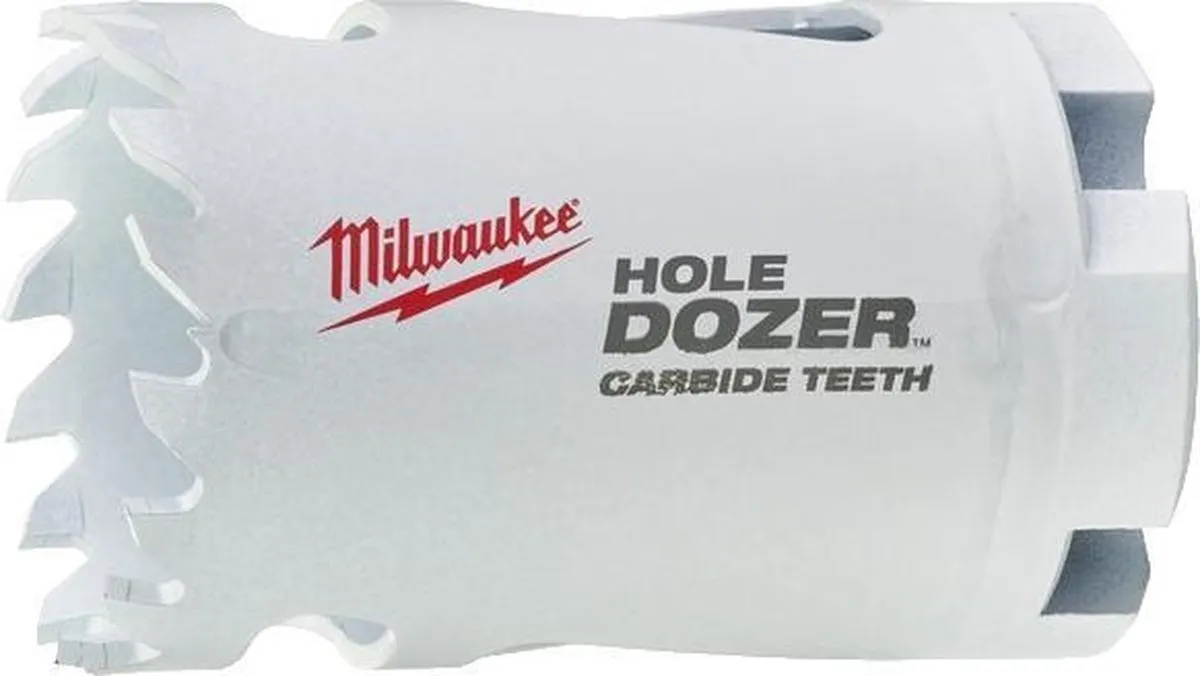 Milwaukee Hole Dozer Gatzaag 35mm