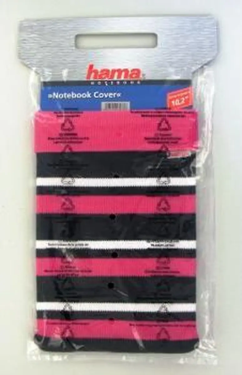 Hama Nb Cover Glove 10.2 Laptophoes - 10 inch - Roze/Zwart/Wit