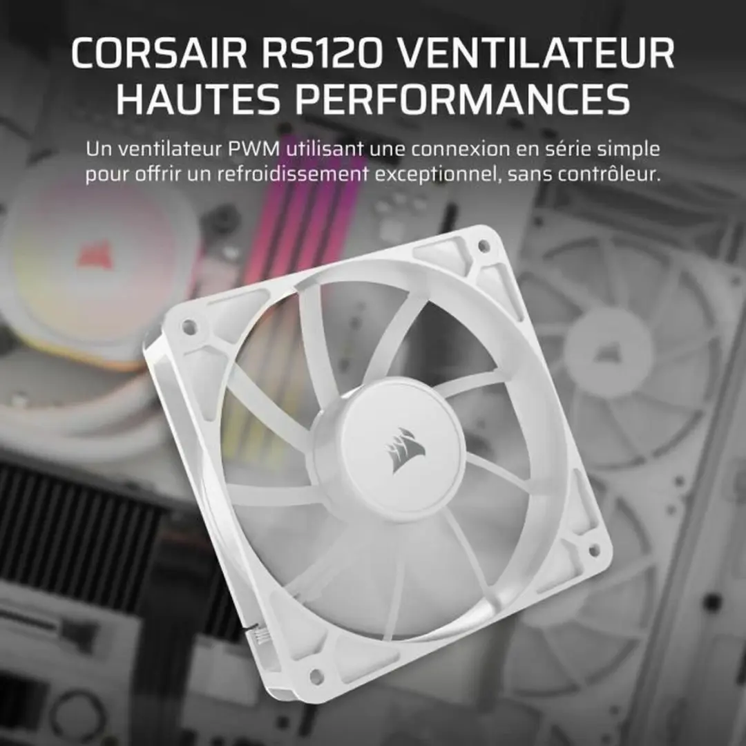 Corsair RS120 120mm Ventilator - Wit