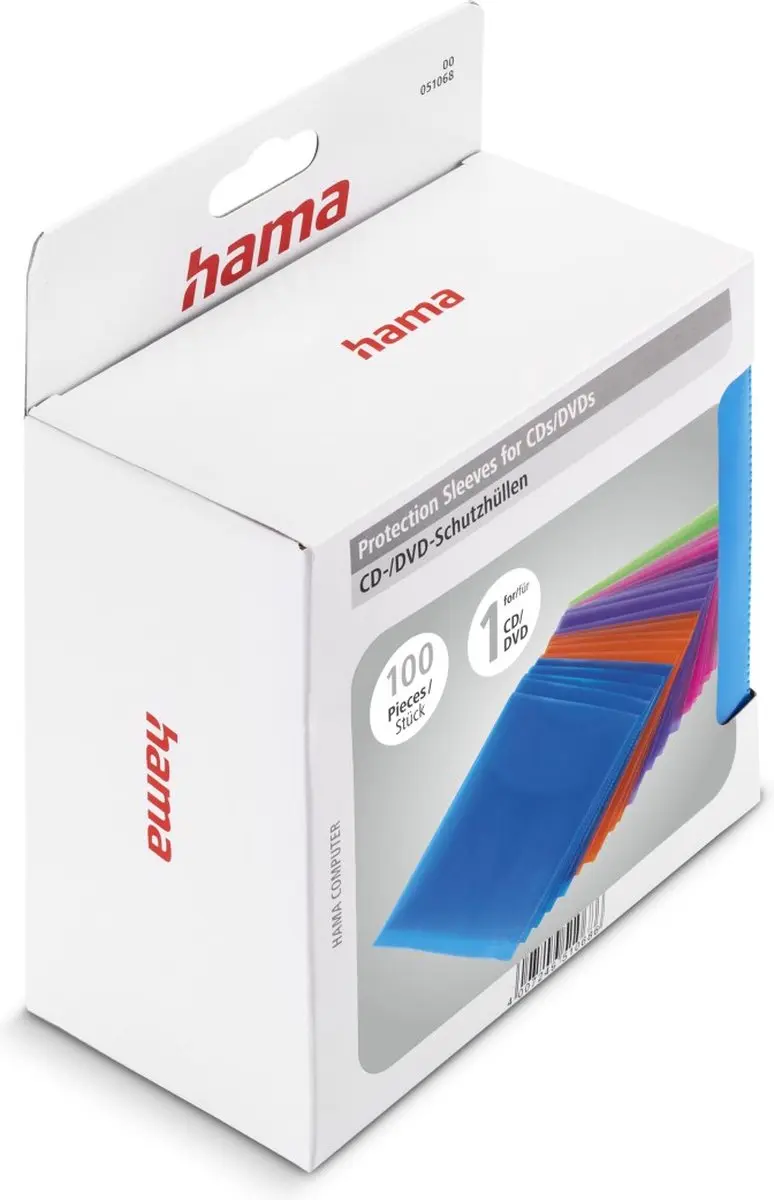Hama CD/DVD/Blu-ray Hoesjes - 100 Stuks - Kleurenmix