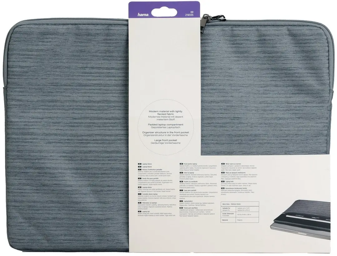 Hama Tayrona 15.6" Opbergmap Grijs - 00216555
