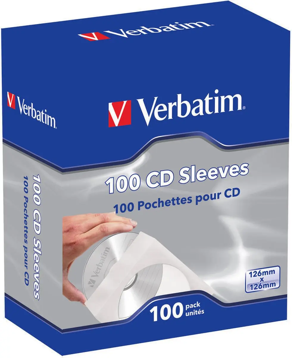 Verbatim CD Beschermhoesjes 100 Stuks