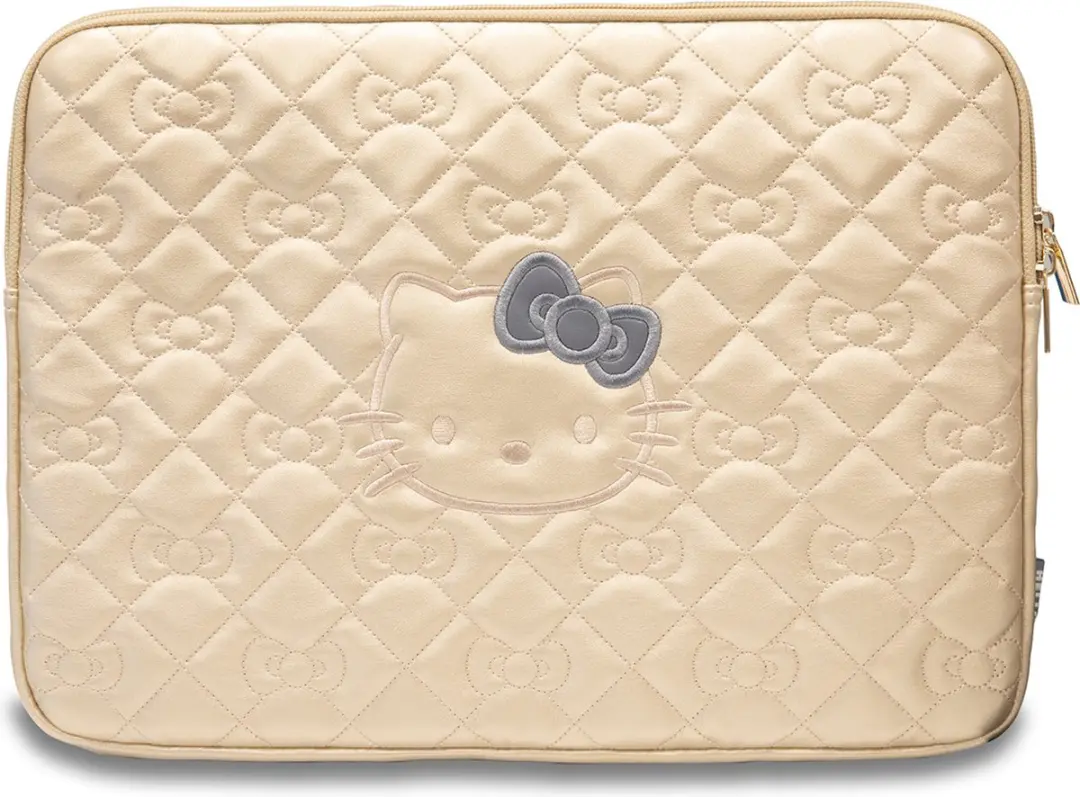Hello Kitty MacBook Sleeve 14" - Goud - Kunstleer