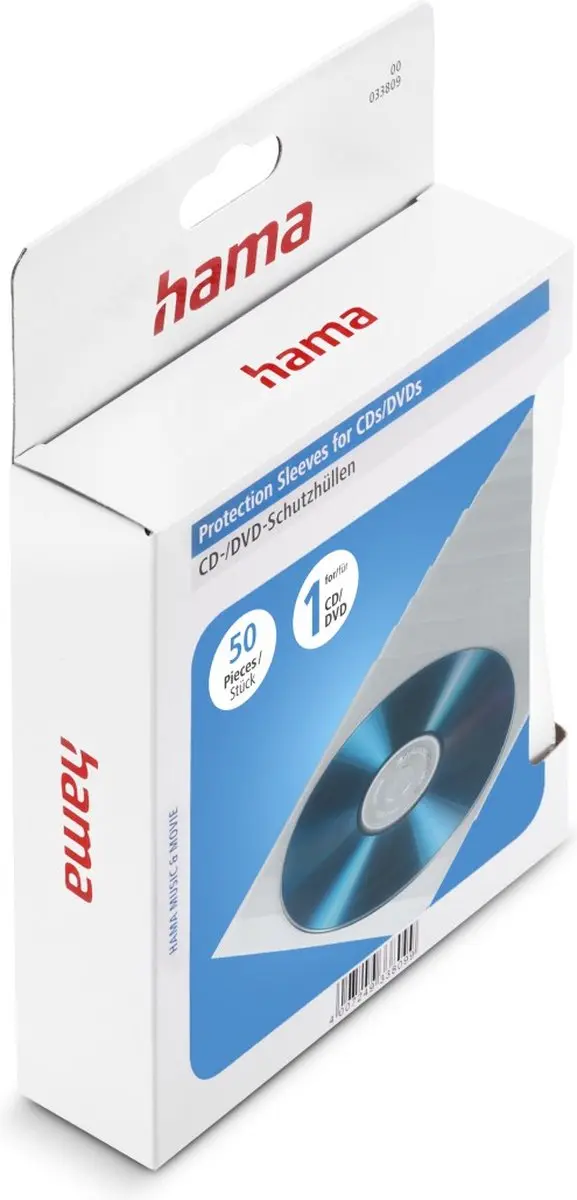 Hama CD/DVD Hoesjes 50 Stuks - Transparant