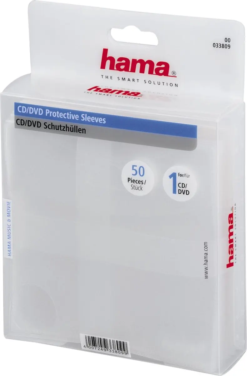 Hama CD/DVD Hoesjes 50 Stuks