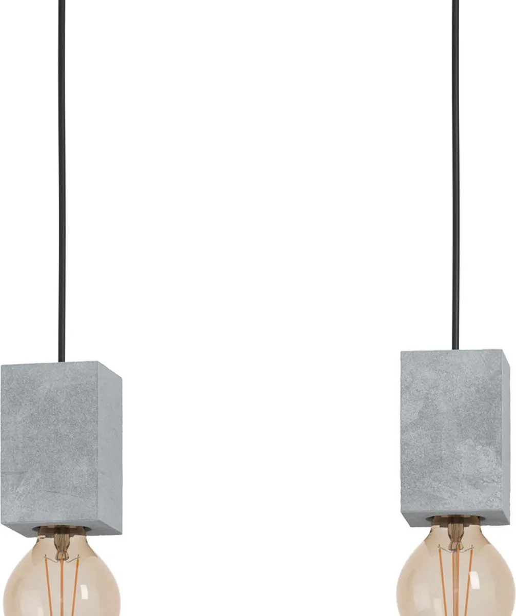 Eglo Prestwick 3 Hanglamp 92,5cm - Zwart/Grijs