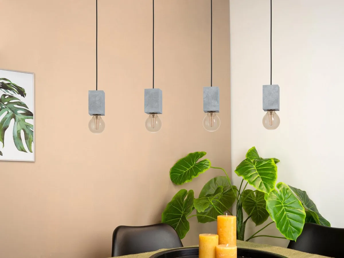 Eglo Prestwick 3 Hanglamp 92,5cm - Zwart/Grijs