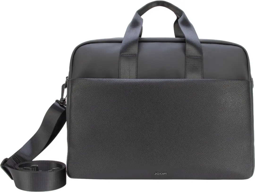 Joop! Pandion Laptoptas 17" - 5 Vakken - Black