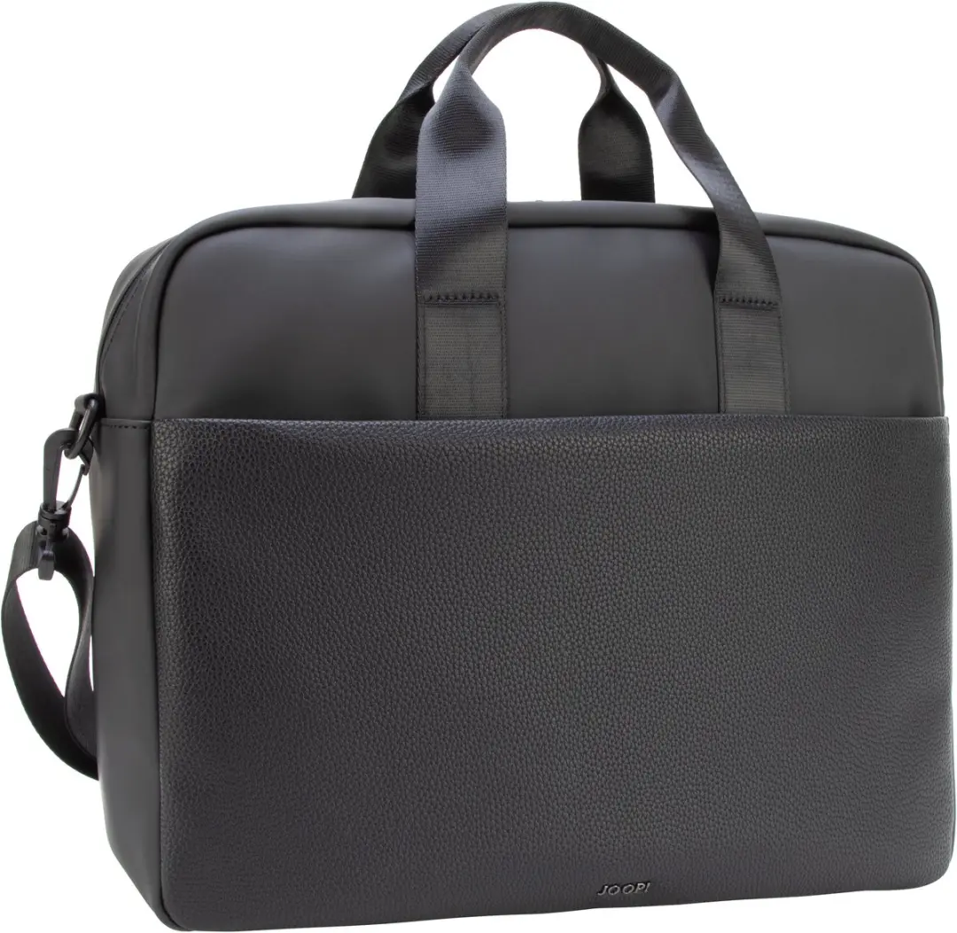 Joop! Pandion Laptoptas 17" - 5 Vakken - Black