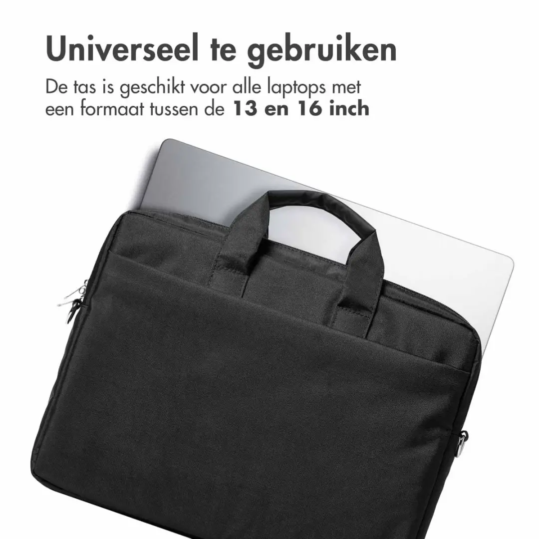Accezz Universele Laptoptas 16" - 5 Vakken - Zwart